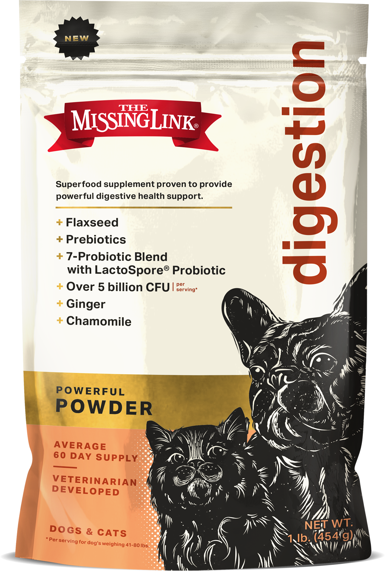 The Missing Link - Original Vegetarian Digestive Dog/Cat 1lb
