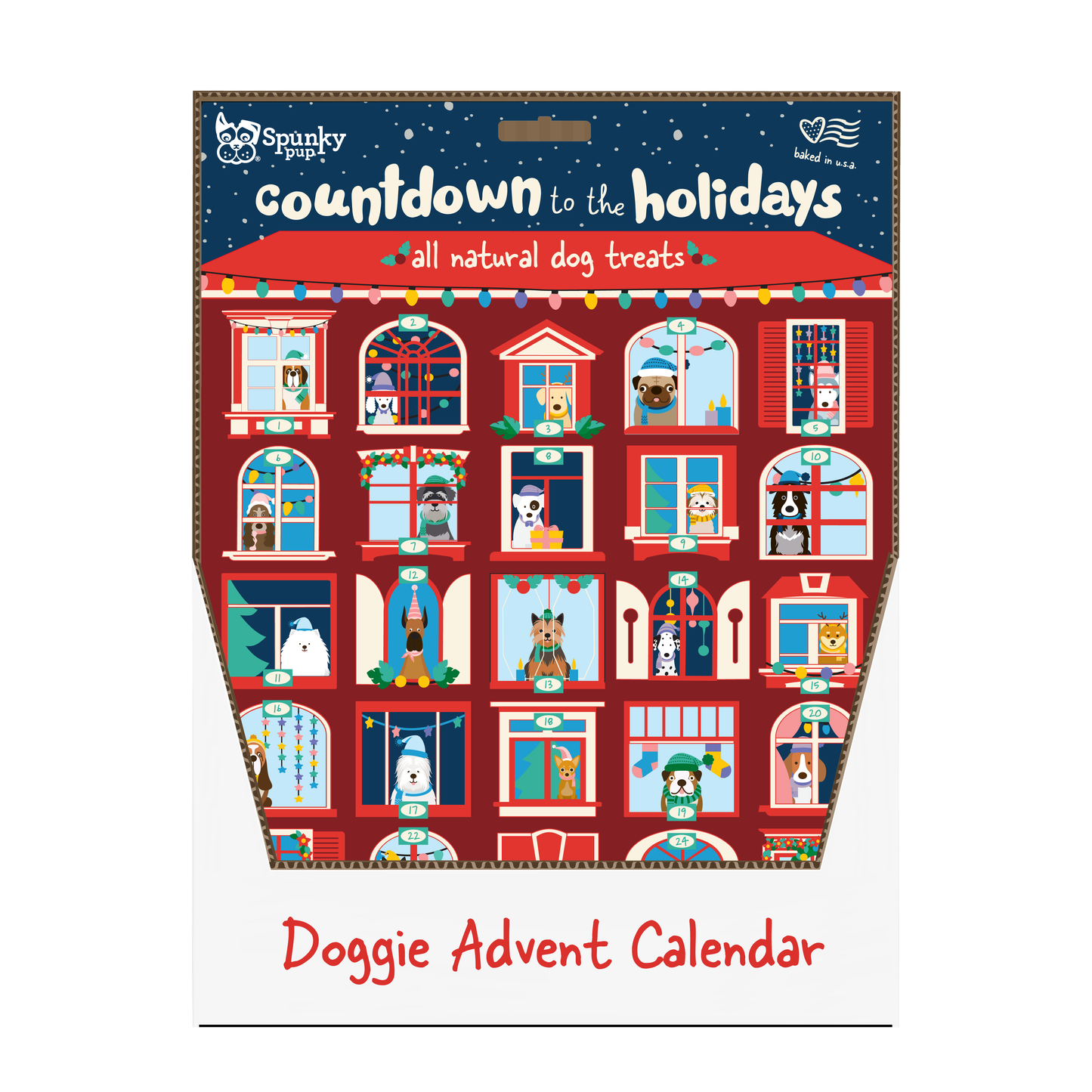 Spunky Pup - Advent Calendar - 25 Days of Dog Treats - Holiday