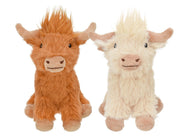 Multipet Minipet Highland Cow Dog Toy 5" Assorted 1ct