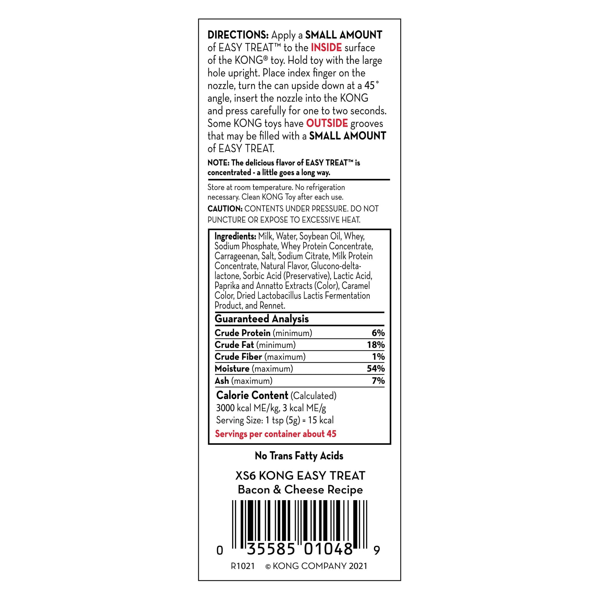 KONG® Easy Treat® Bacon & Cheese 8 oz