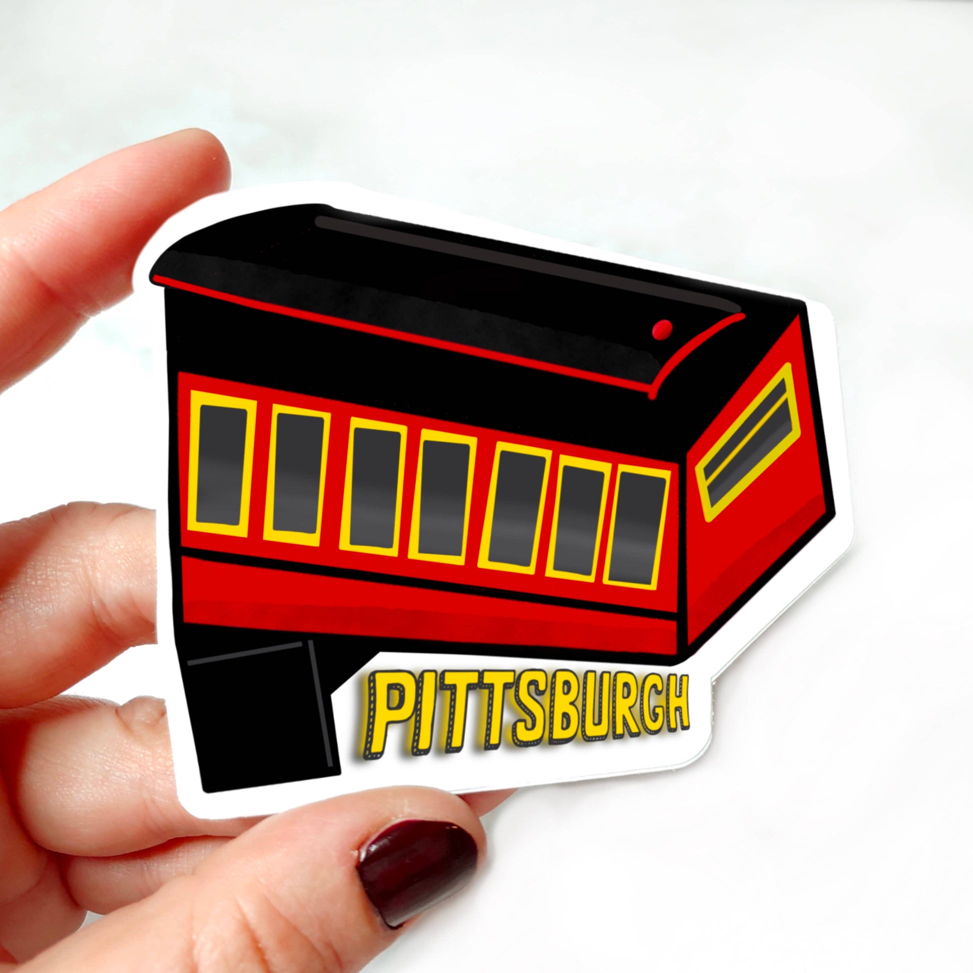 Waterproof Vinyl Pittsburgh Incline Magnet