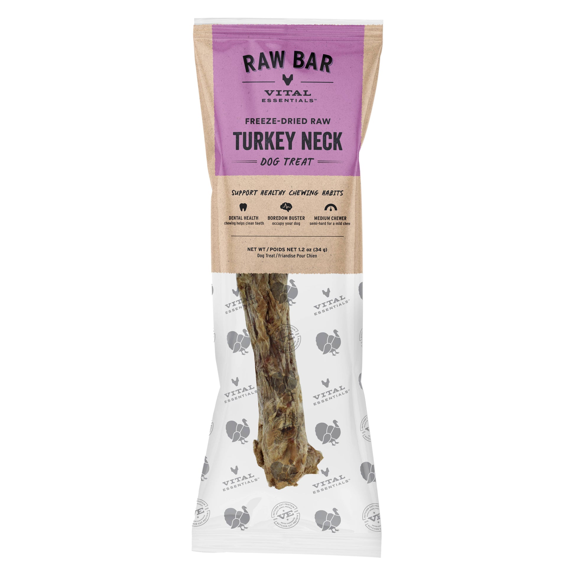 Vital Essentials® RAW BAR Freeze-Dried Raw Turkey Neck Treat