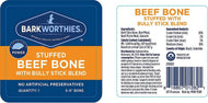 Barkworthies 5-6" Shin Bone Stuffed w/Bully Stick