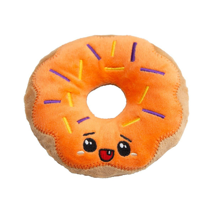 SnugArooz Spooky Donut Plush Dog Toy Orange
