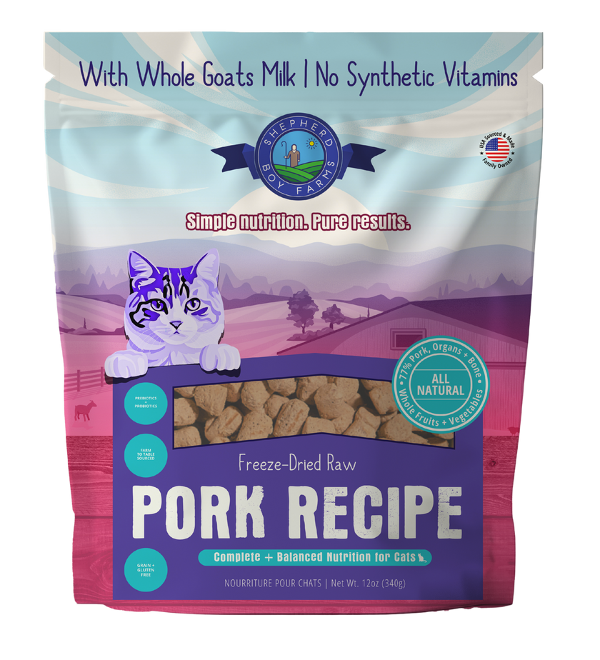Freeze Dried Pork Recipe For Cats - 12oz
