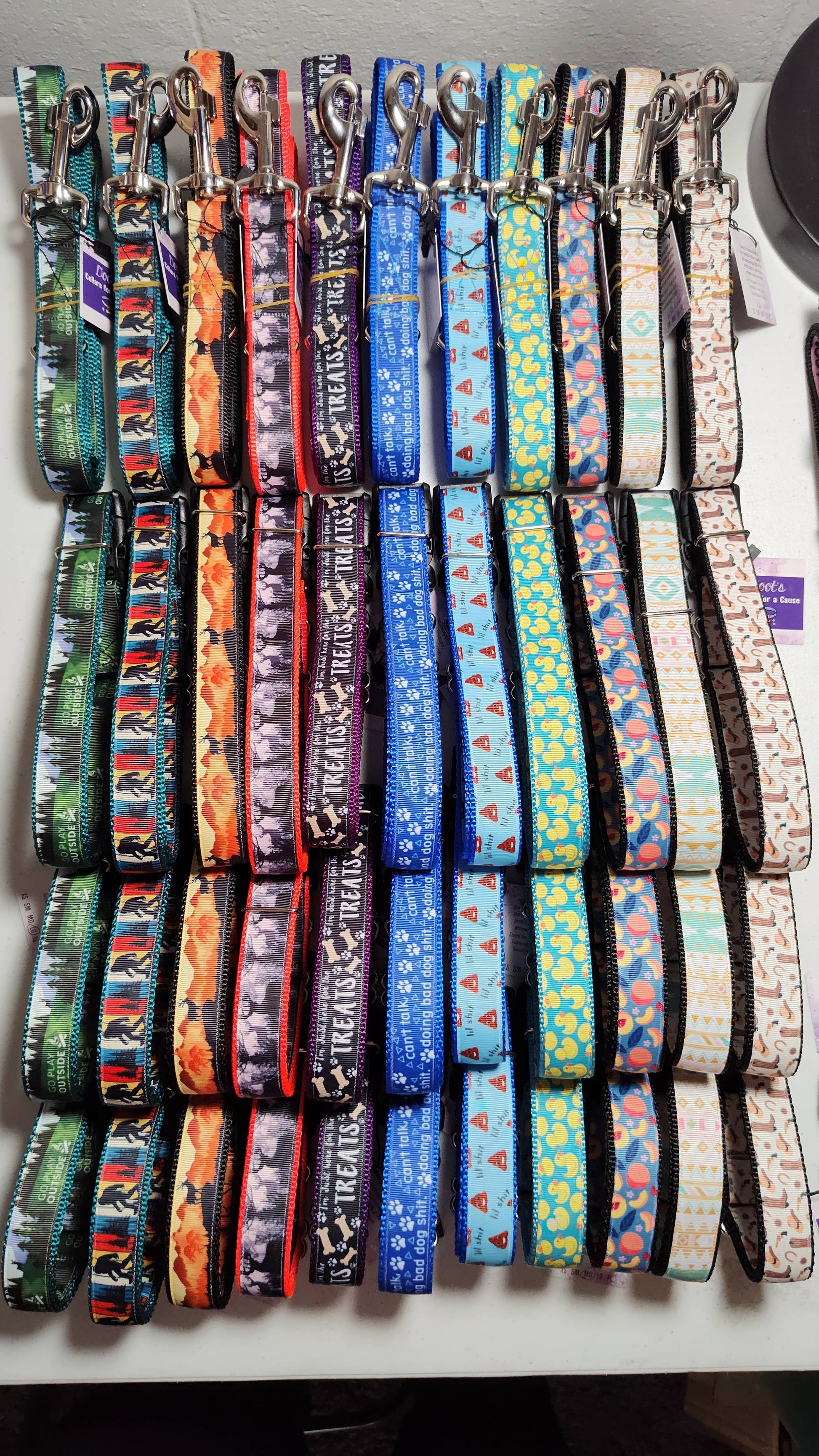 Dog Collar & Leash Sets Doot's Choice of Pattern 1pc random