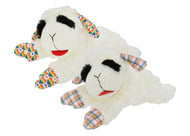 Multipet Rainbow Lamb Chop Plush Dog Toy Assorted 10.5”