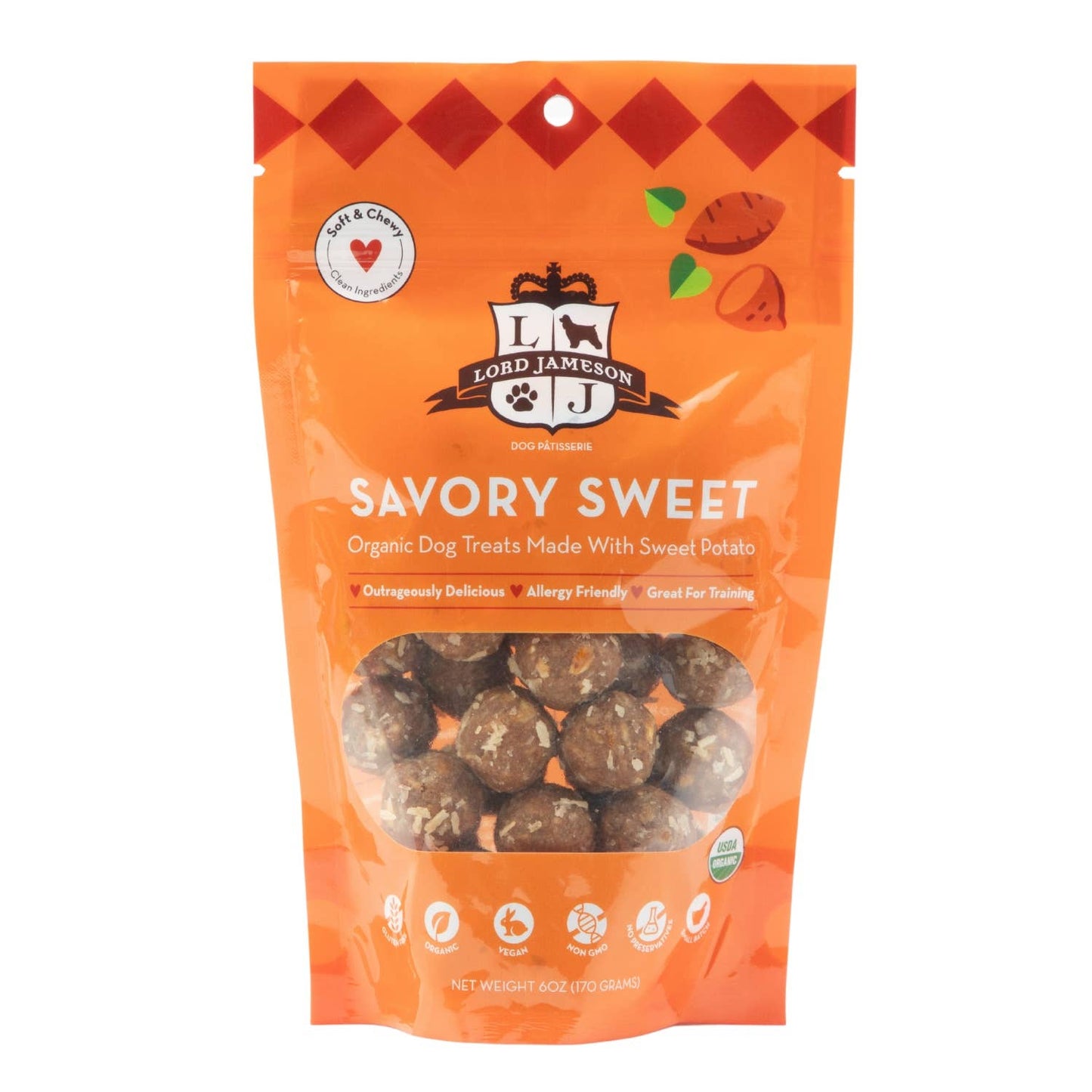 Lord Jameson Savory Sweet Organic Soft & Chewy Dog Treats