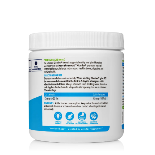 Glandex Feline Anal Gland Support Powder - Tuna Flavor