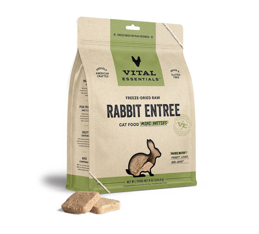Vital Essentials Raw Rabbit FD Mini Patties 8 oz
