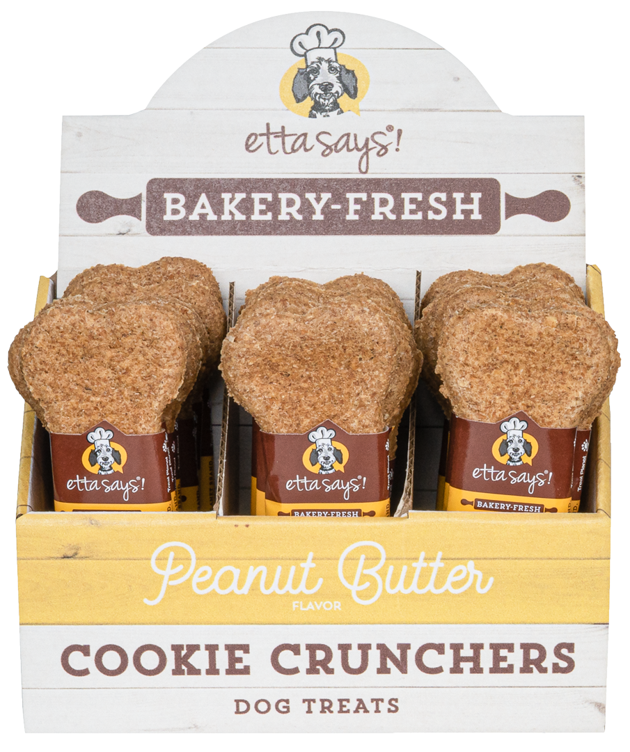 Etta Says! Cookie Crunchers Peanut Butter Dog Treats 1ct