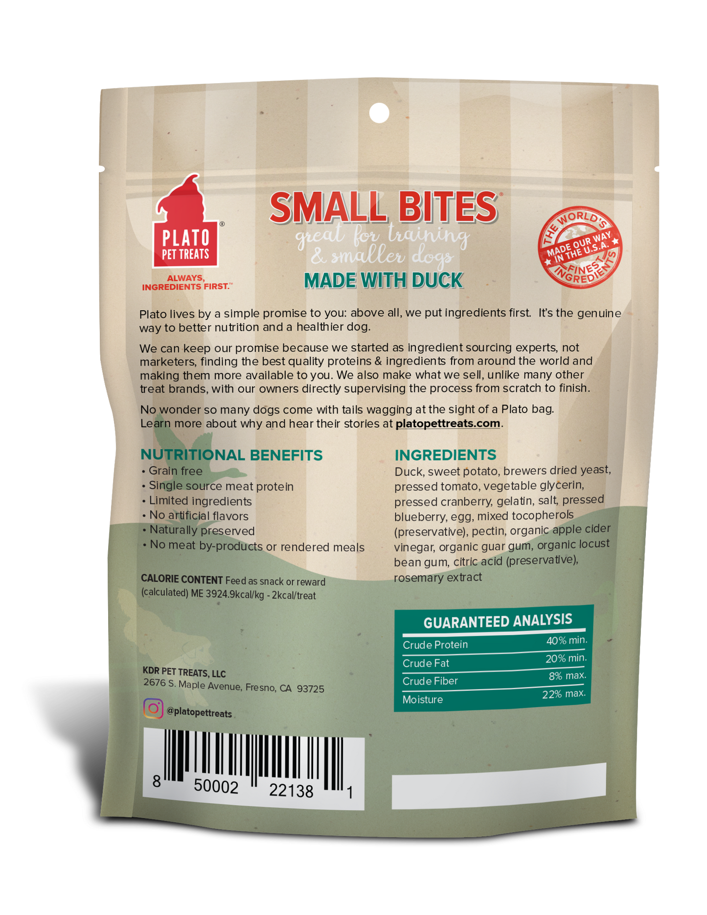 Plato Small Bites Duck 6oz