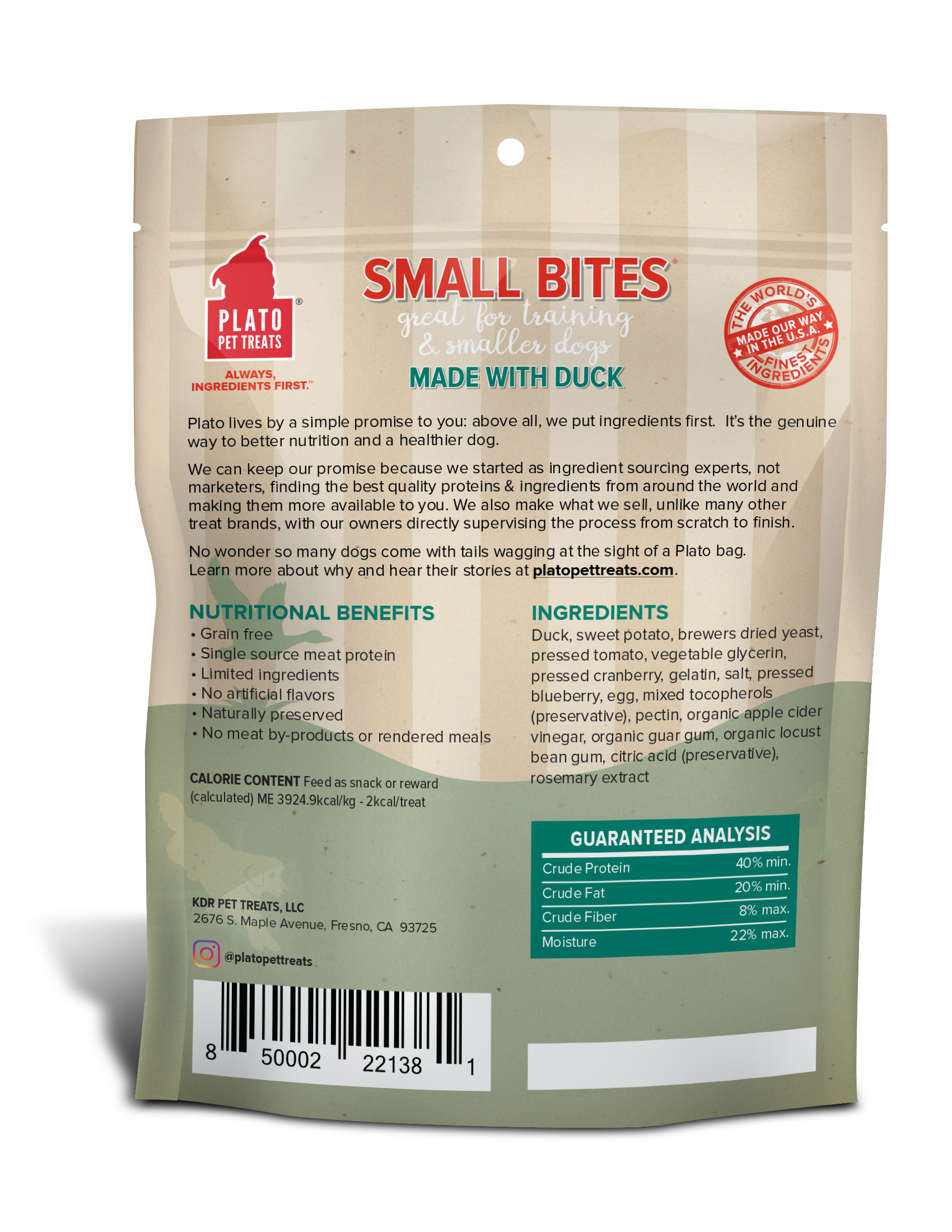 Plato Small Bites Duck 6oz