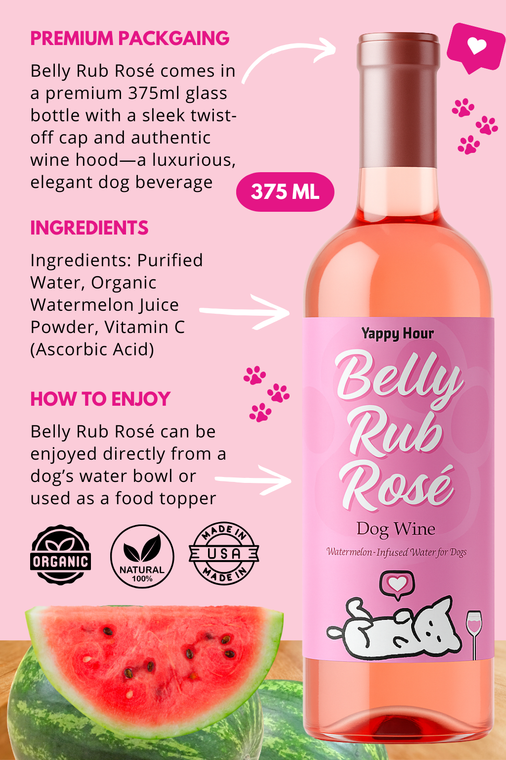 Dog Wine | 1ct | Rose, Sauv, Pawsecco