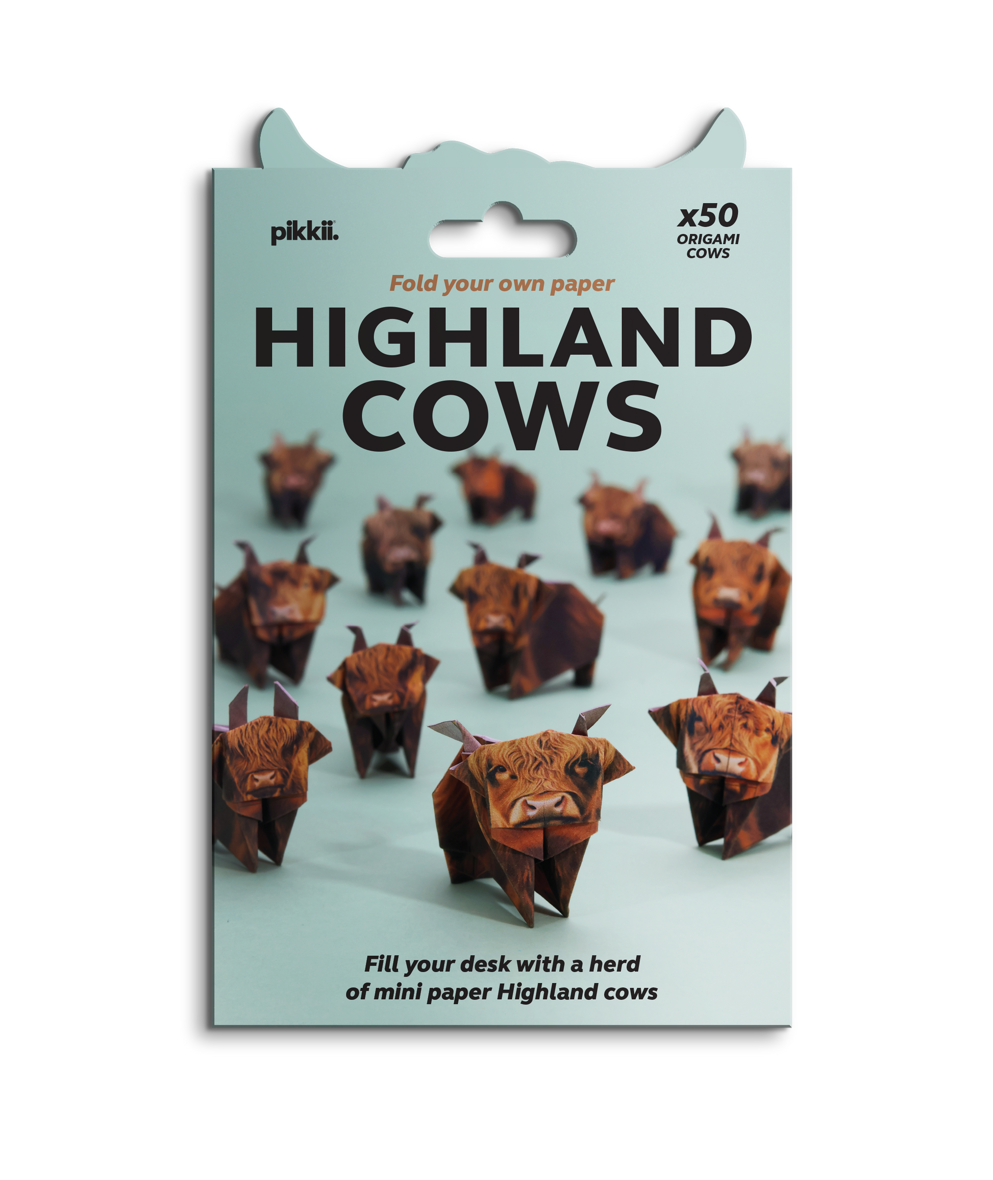 Paper Highland Cows | DIY Origami Kit for Animal Lovers