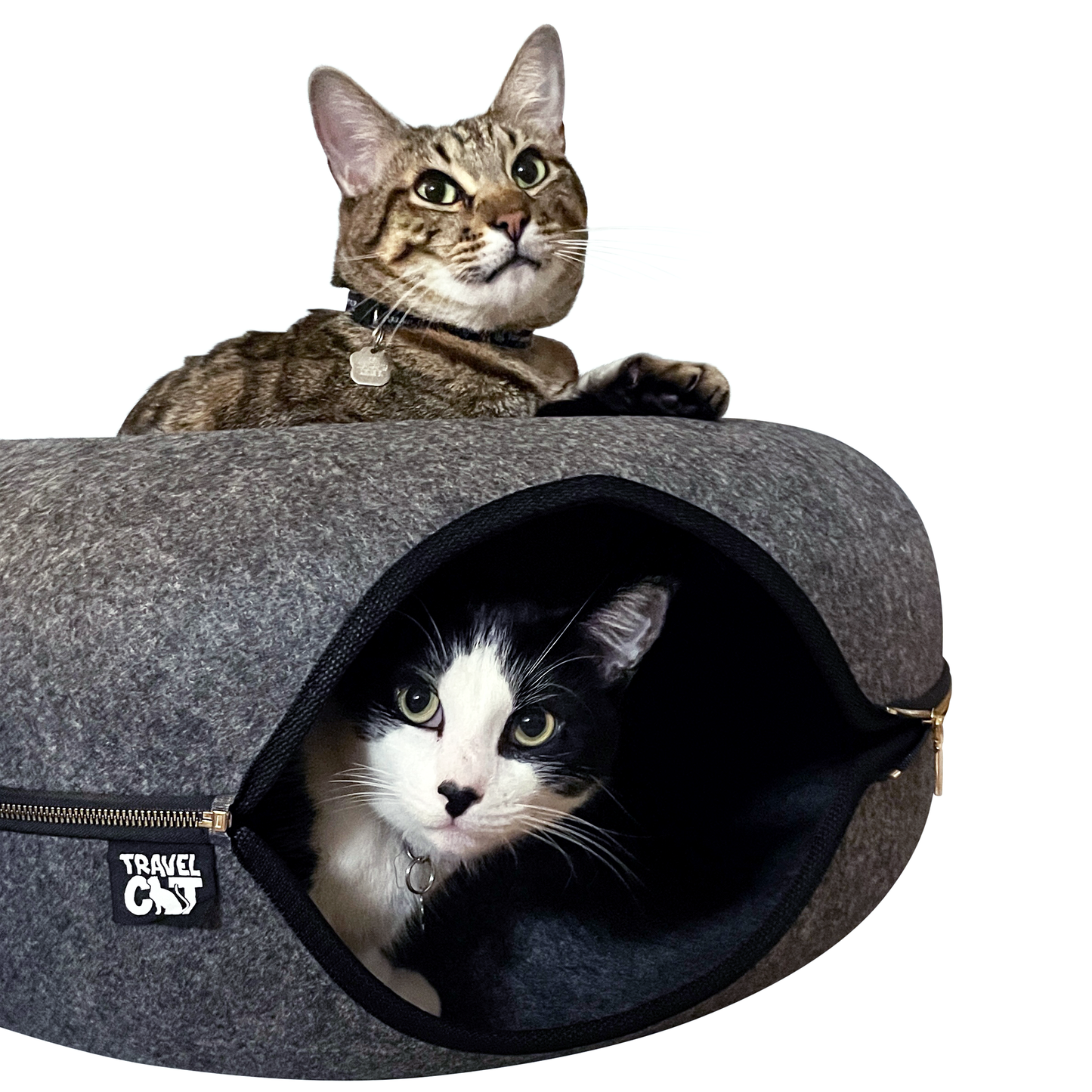 "Donut!" Cat Hideaway Cave & Bed - Cozy Chic Pet Bed