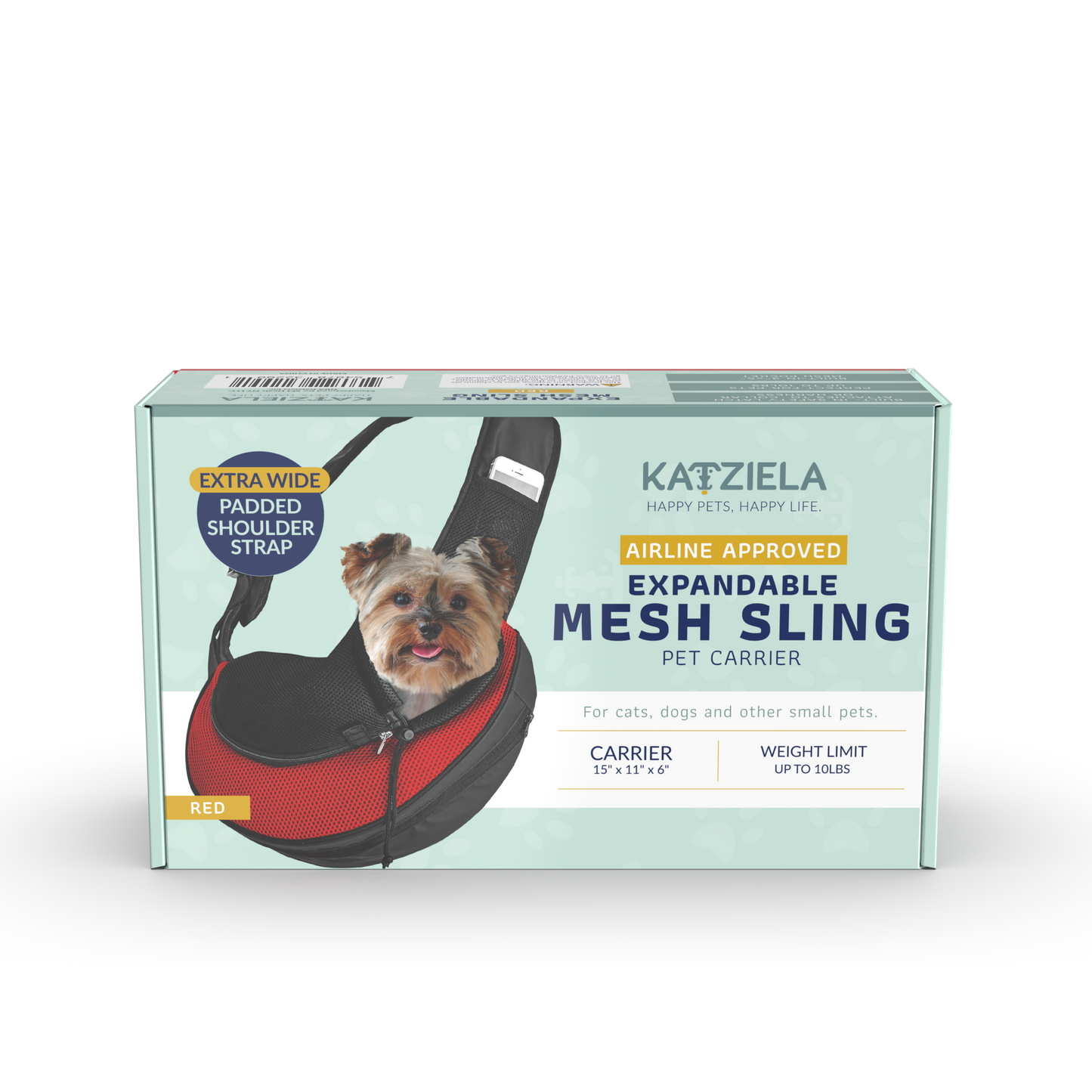 Pet Carrier Expandable Sling For Small Dogs And Cats