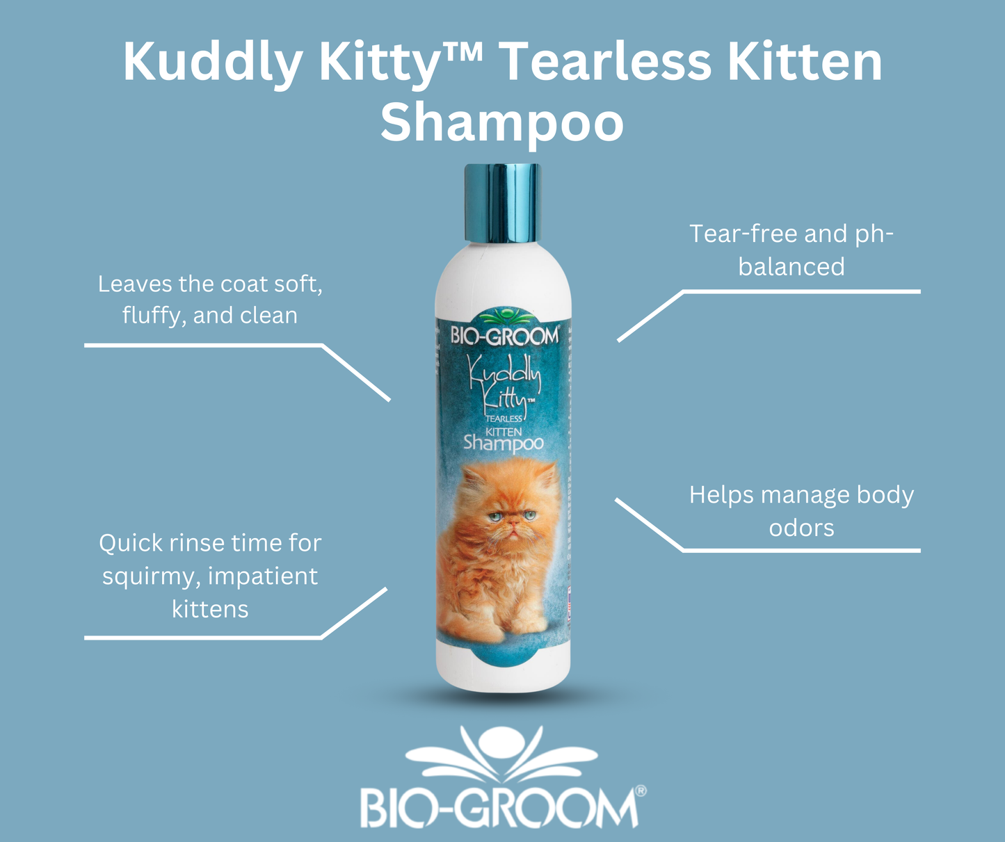 Bio-Groom Kuddly Kitty Shampoo 8oz