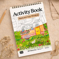 Coloring Book A5 - Around the World