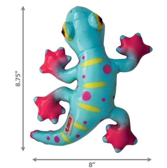KONG® Shieldz Tropics Gecko Dog Chew Toy Medium