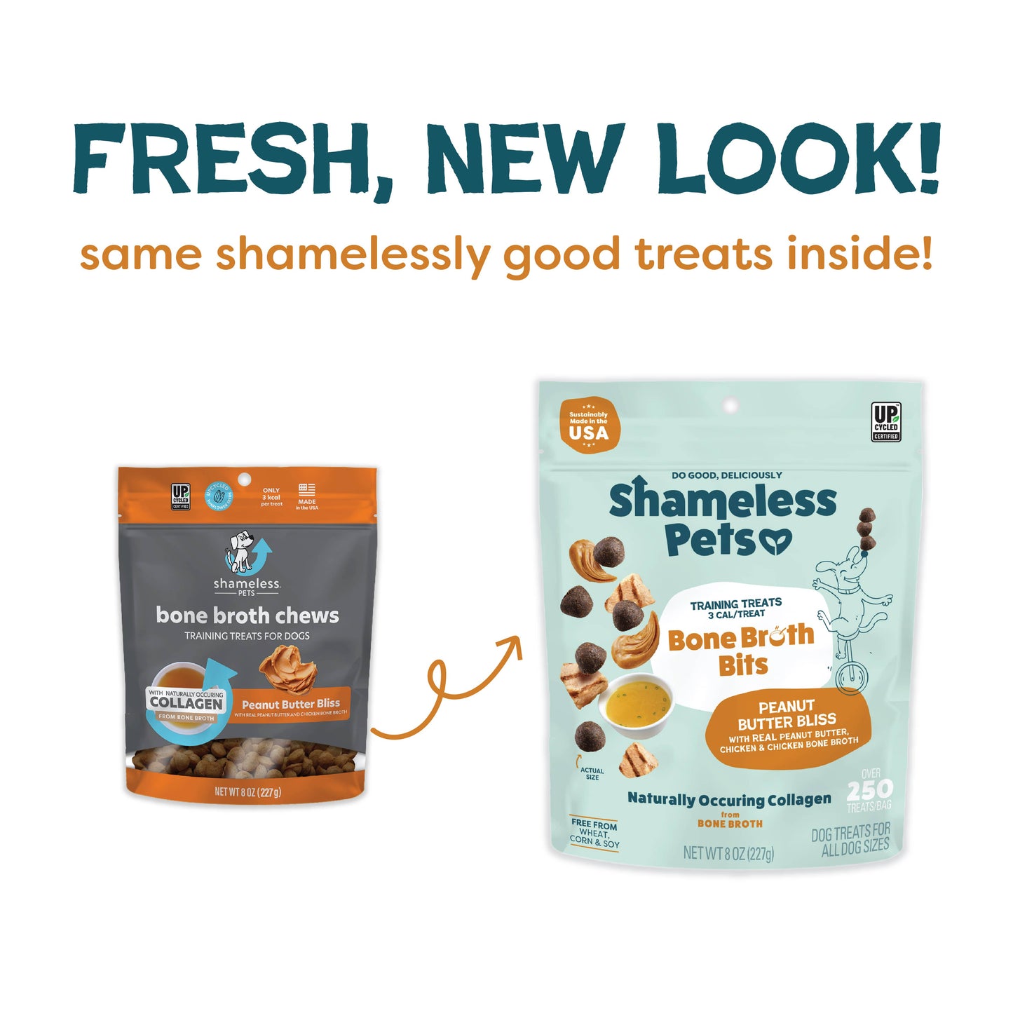 Peanut Butter Bliss Bone Broth Dog Training Treats