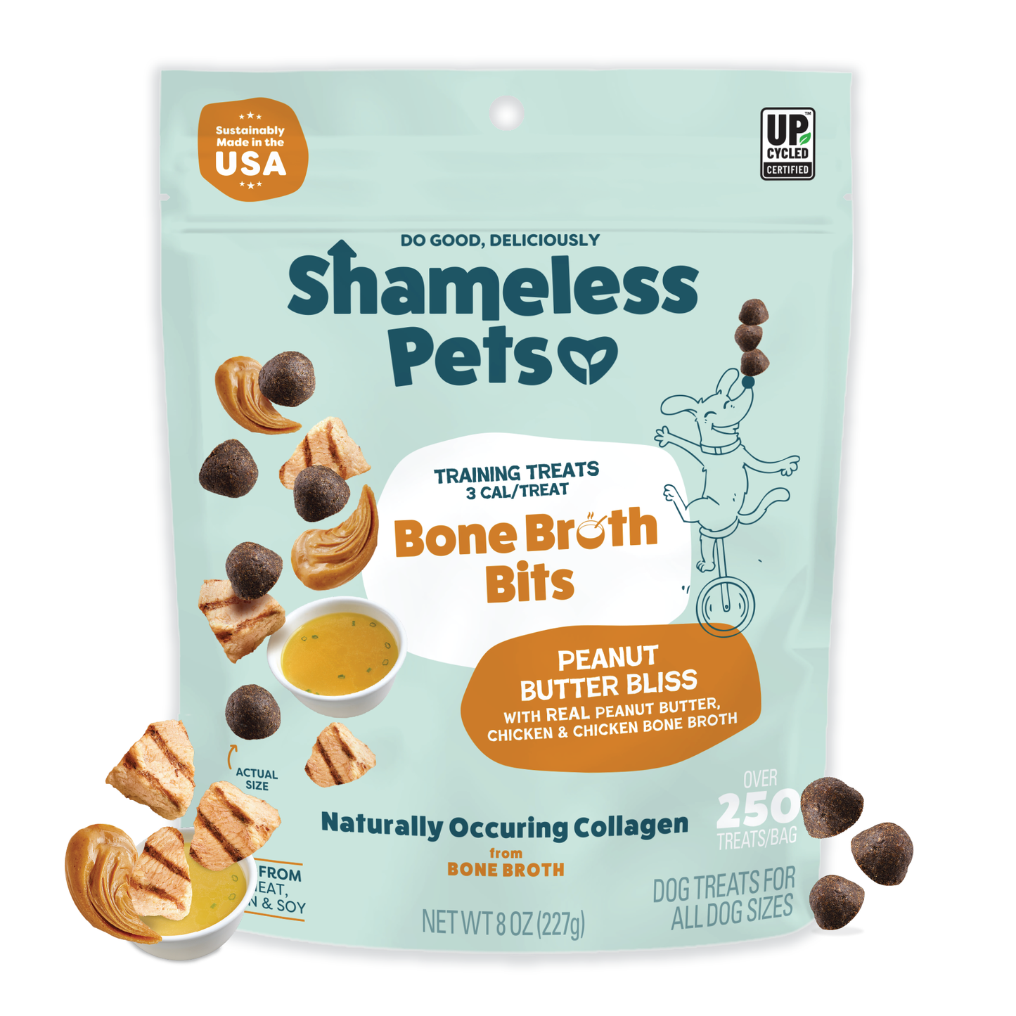 Peanut Butter Bliss Bone Broth Dog Training Treats