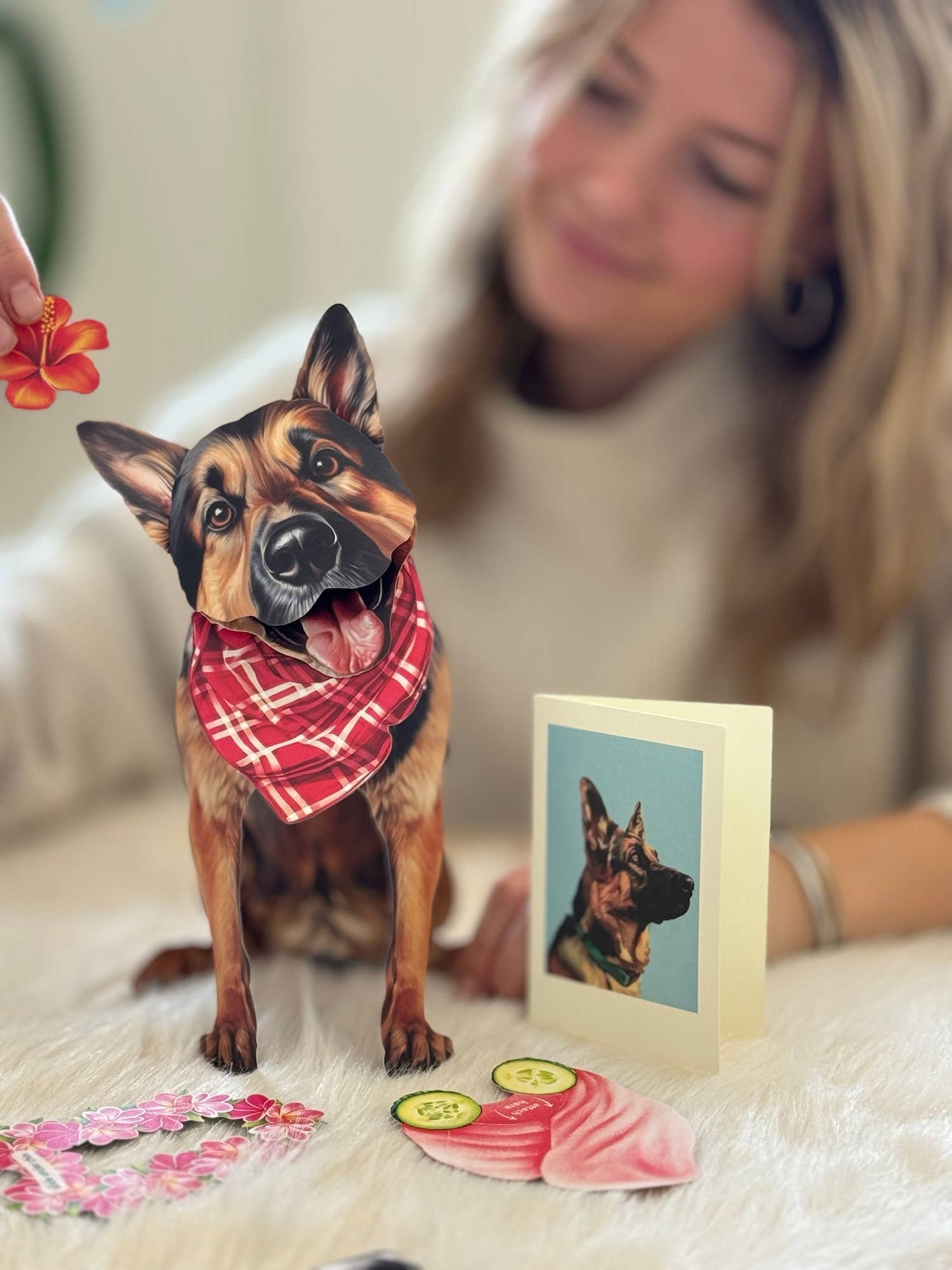 German Shepherd (1 Pop-up Greeting Card)