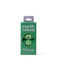 Earth Rated Lavender Poop Bags 120ct on 8 Refill Rolls 1cs