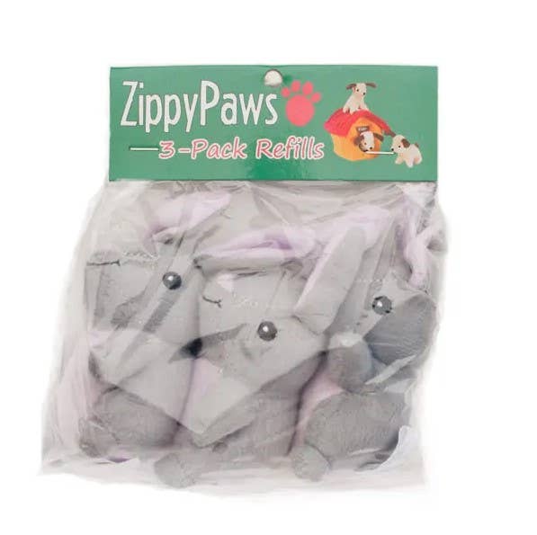 ZippyPaws Miniz 3 Pack Bunnies