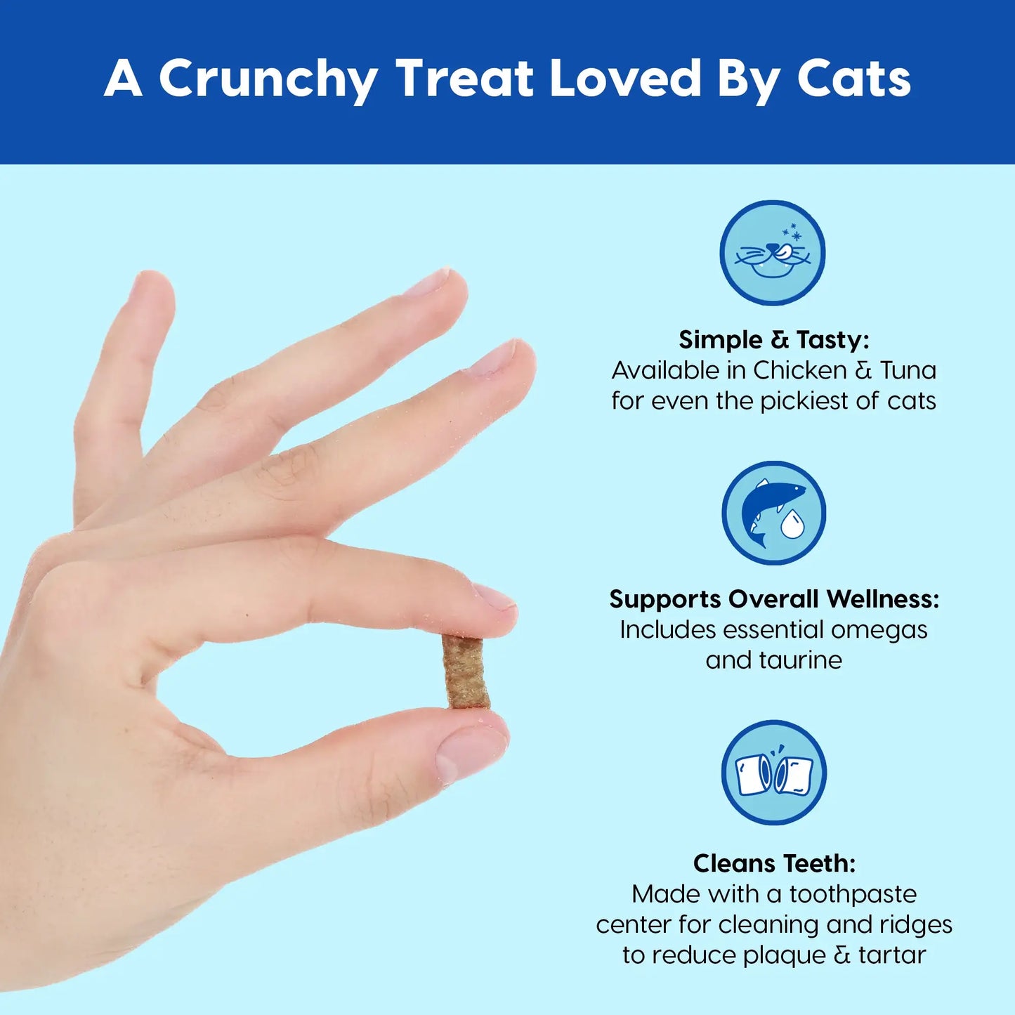 Ark Naturals Dental Chews Kiss Me-Ow Tuna Cat Treats 3oz