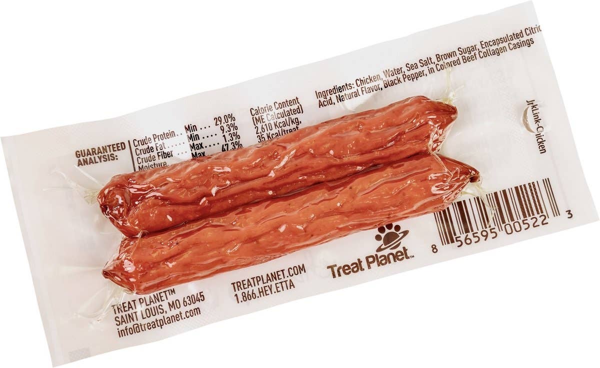 Etta Says! Sausage Link Chicken Dog Chew 1.5oz 1ct