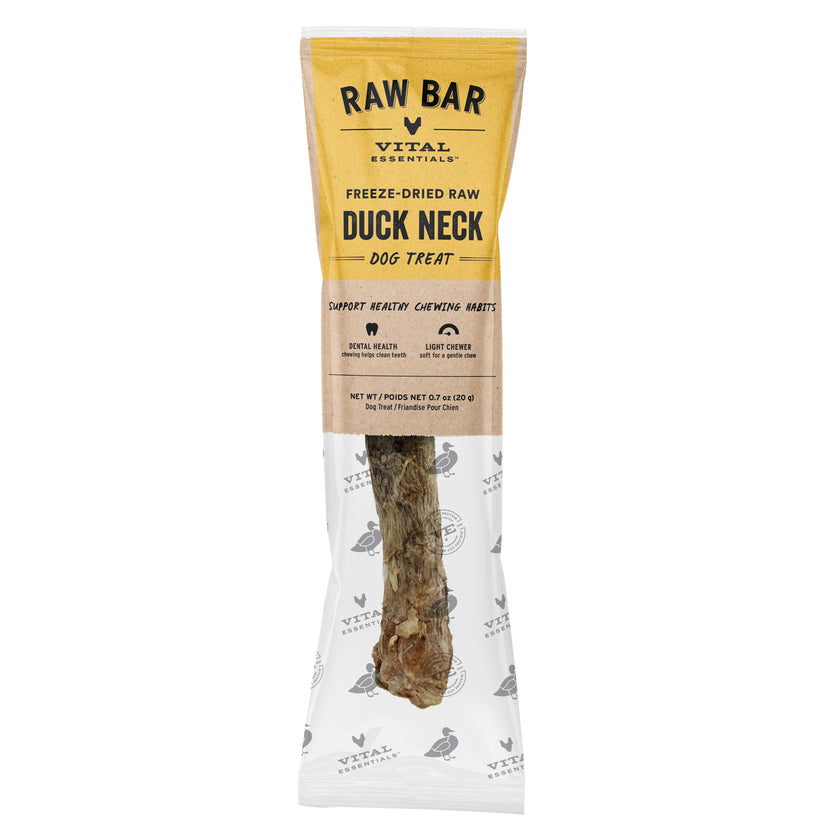 Vital Essentials® RAW BAR Freeze-Dried Raw Duck Neck Treat