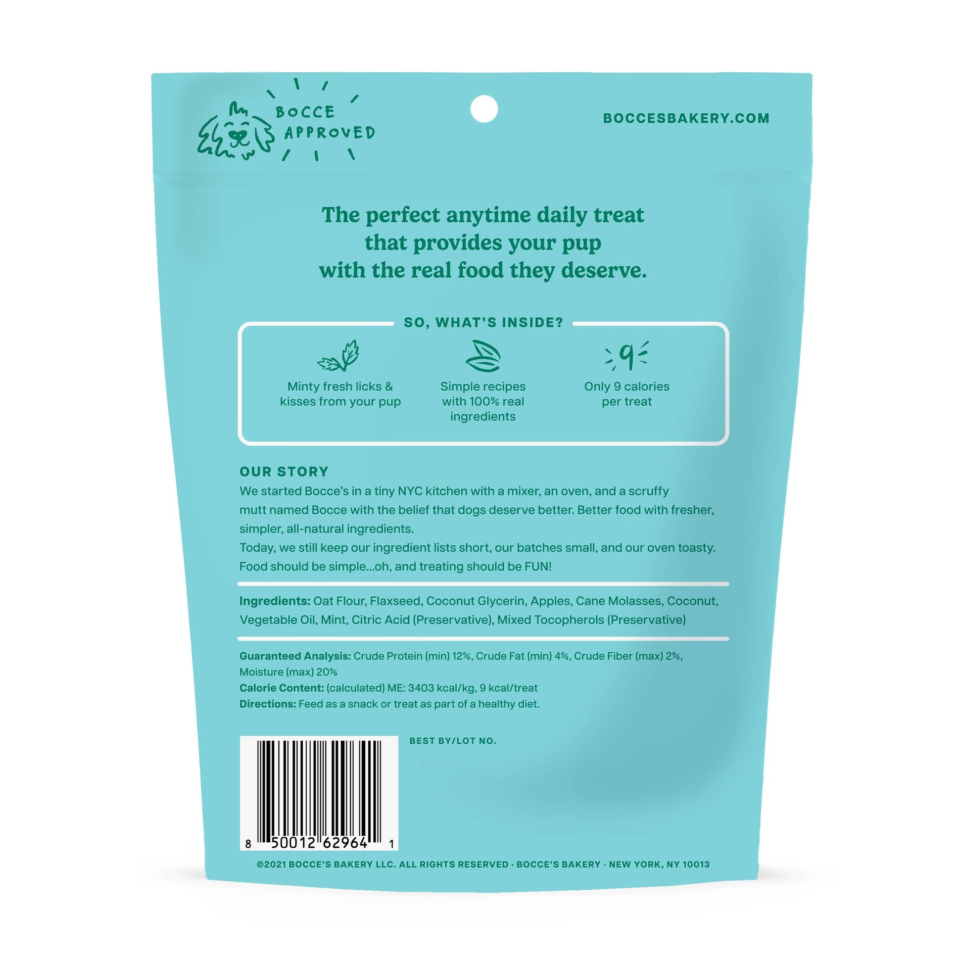 Bocce's Bakery Dailies Brushy Bites Soft & Chewy Treats 6oz