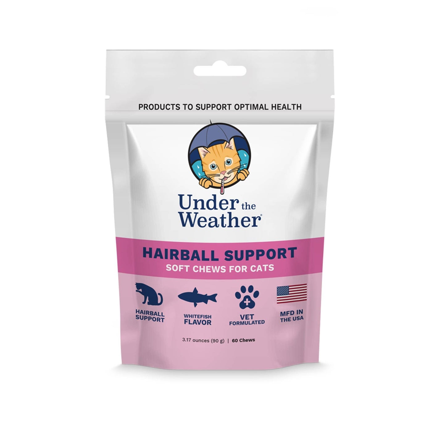 Under the Weather Cat Hairball Support Chews 60 ct.