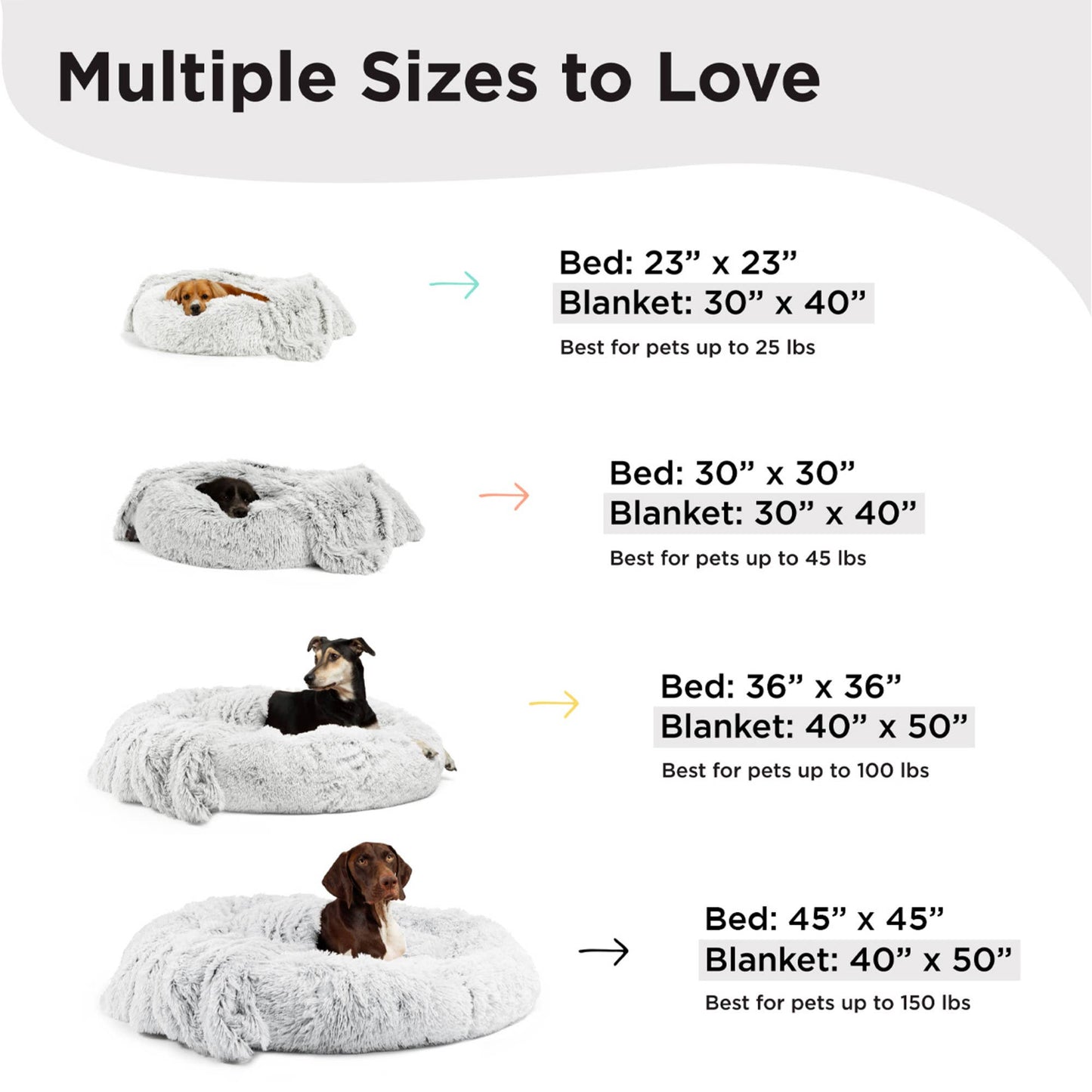 Donut Shag Bundle Bed and Blanket Frost 23"x23"