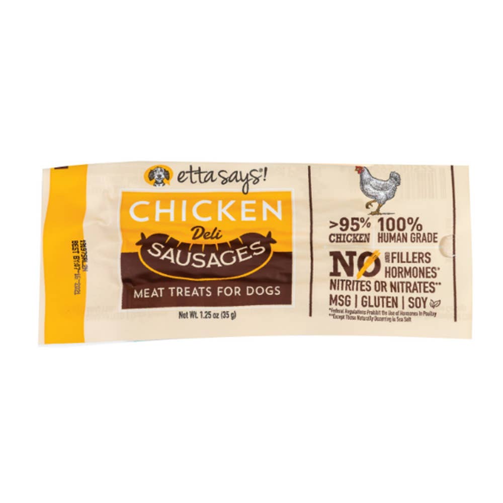 Etta Says! Sausage Link Chicken Dog Chew 1.5oz 1ct