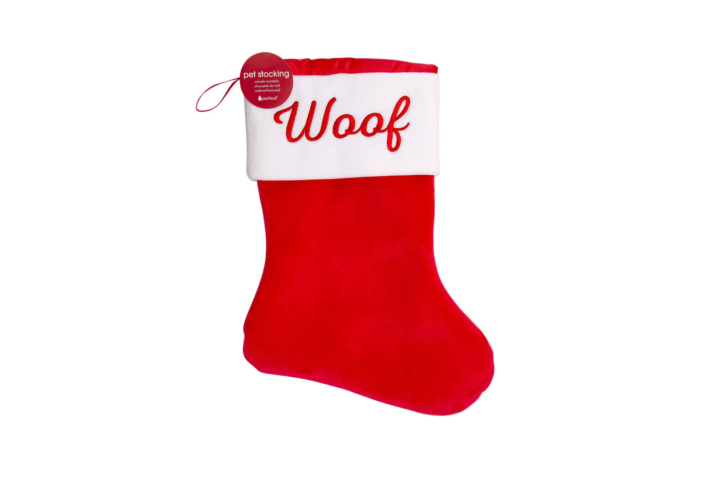 Pearhead Woof Christmas Stocking