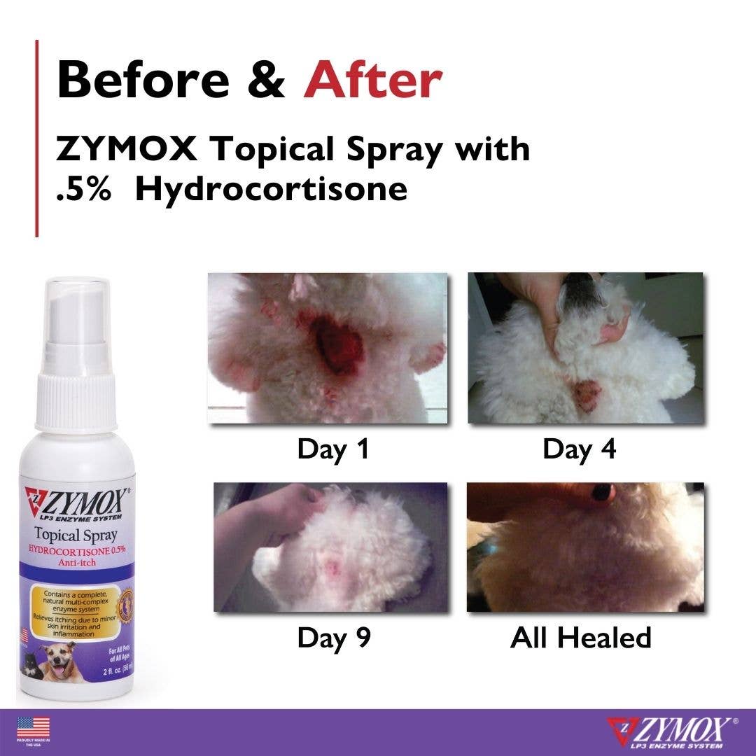 Zymox Spray w/ .5% hydrocortisone  - 2 oz. bottle