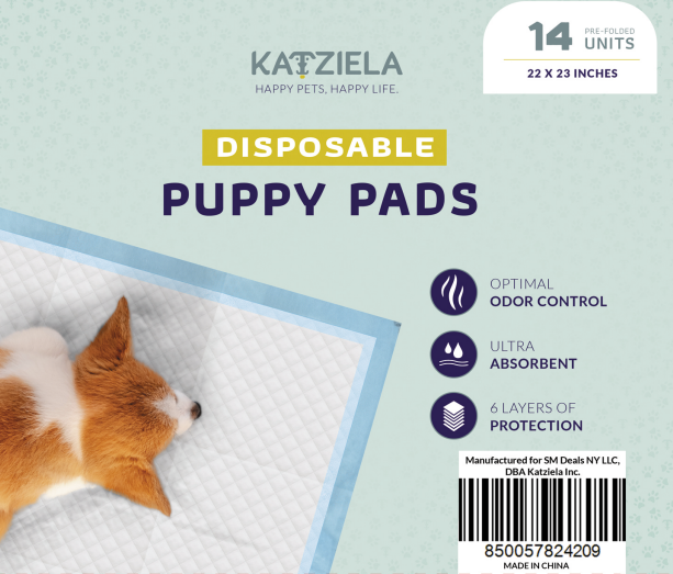 Katziela Disposable Pet Pads  22X23