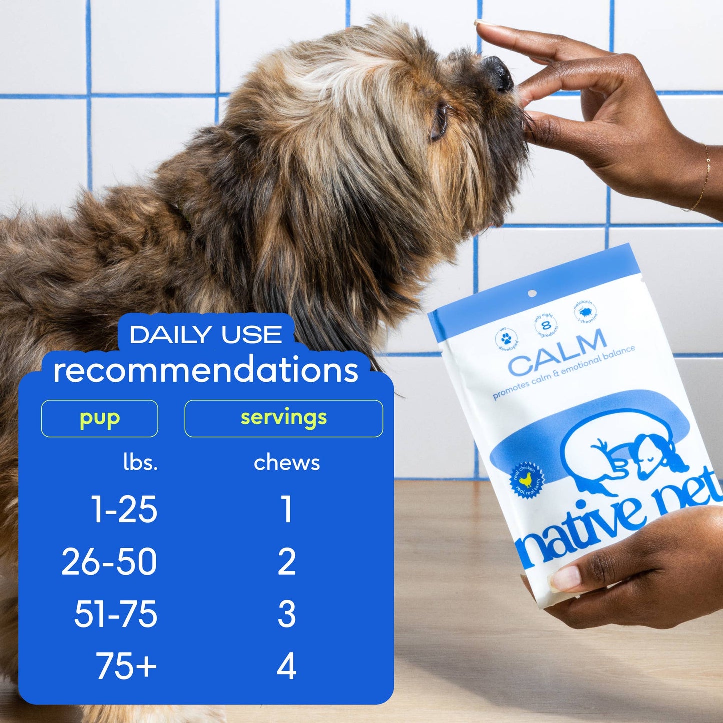 Native Pet - Calm Chews Anxiety & Calming Supplement for Dogs