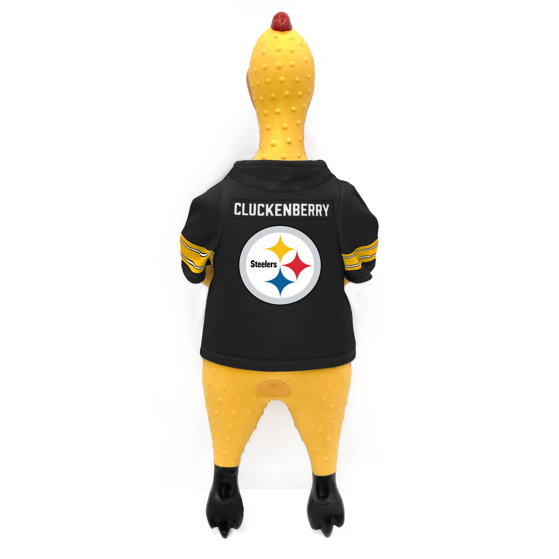 NFL Pittsburgh Steelers Rubber Chicken Pet Toy