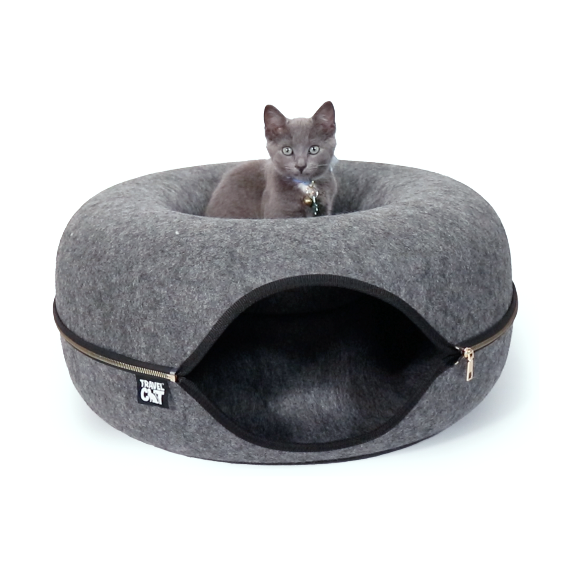"Donut!" Cat Hideaway Cave & Bed - Cozy Chic Pet Bed