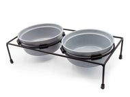 ThoozyPet Stoneware Pet Double Diner Slate 24 oz