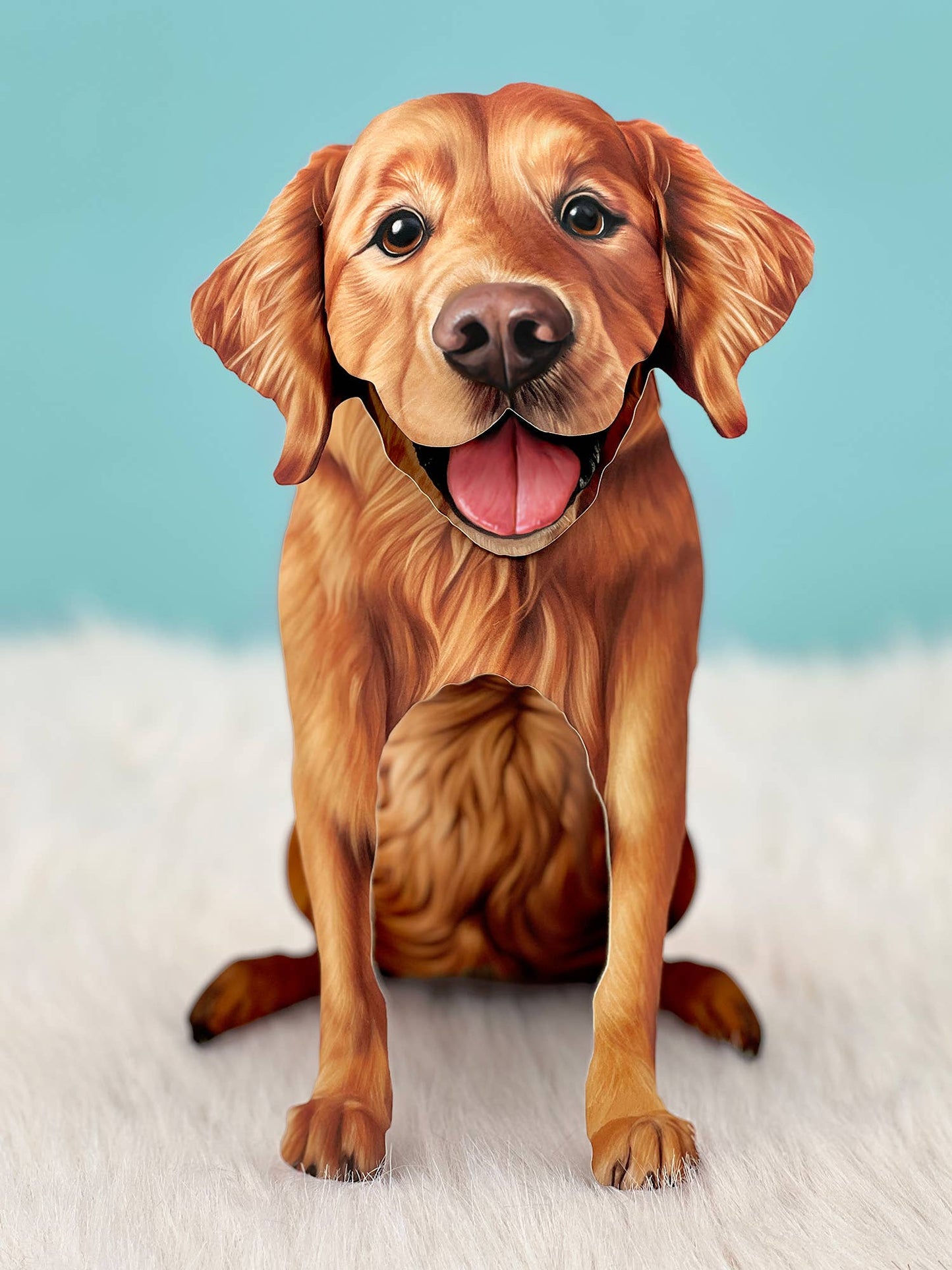 Golden Retriever (1 Pop-up Greeting Card)