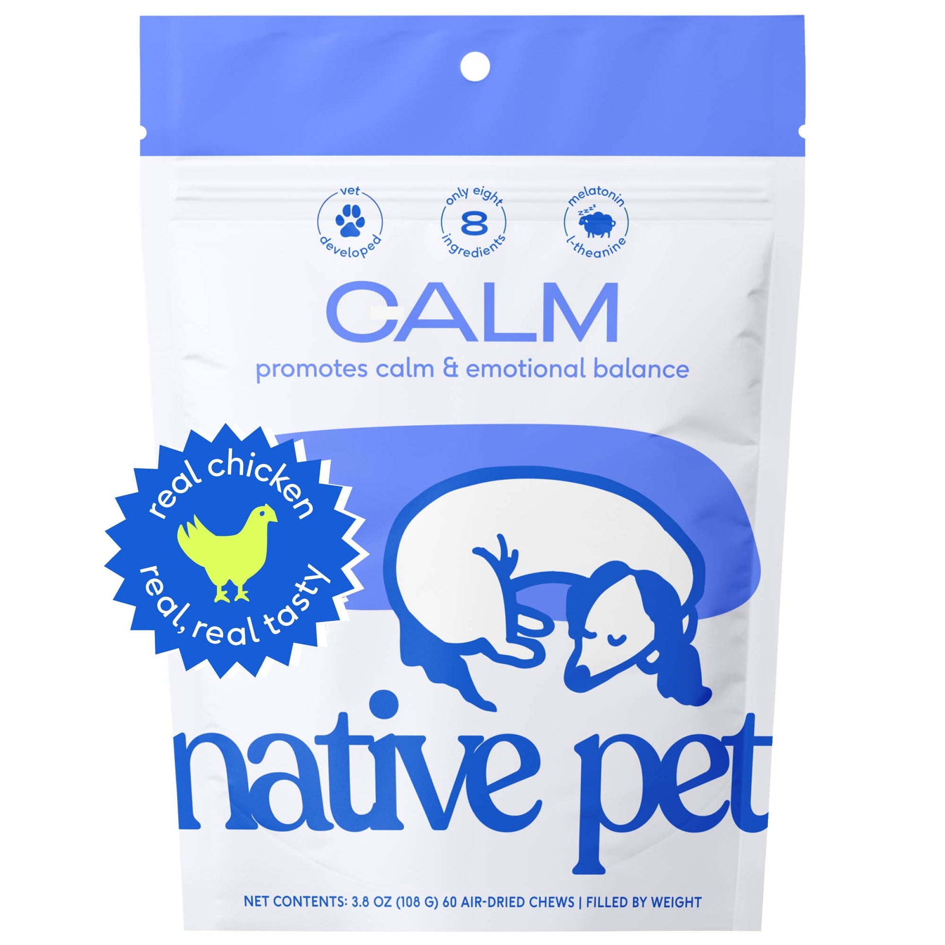 Native Pet - Calm Chews Anxiety & Calming Supplement for Dogs