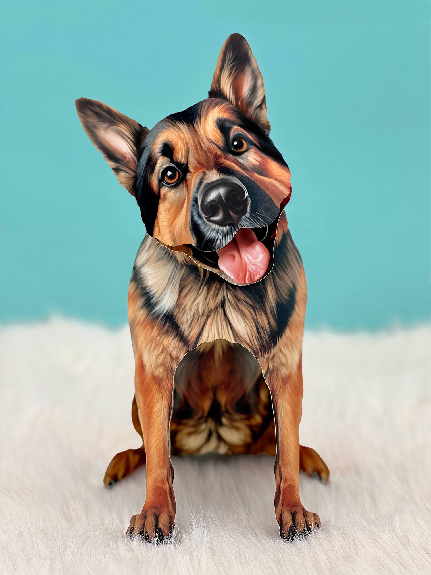 German Shepherd (1 Pop-up Greeting Card)