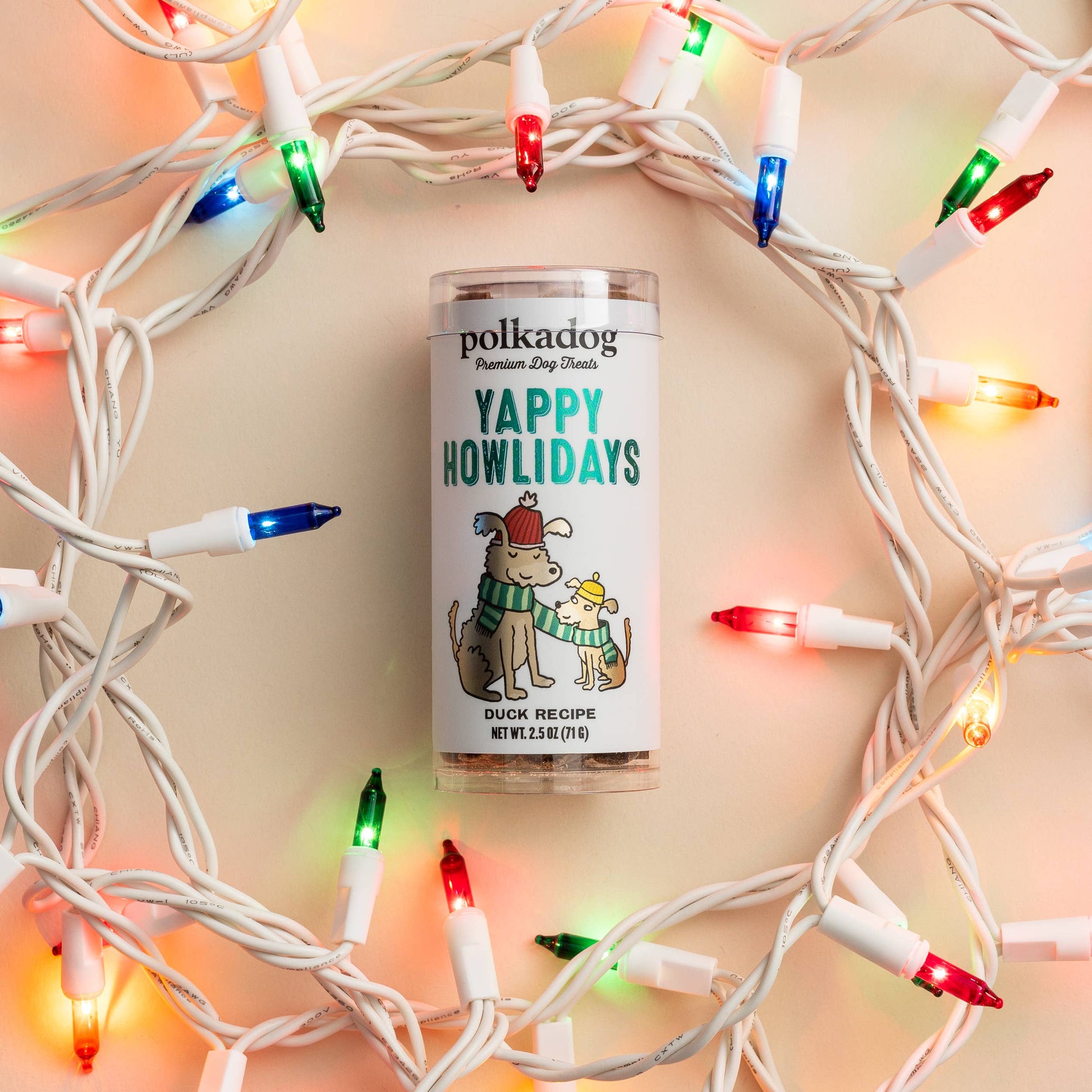 Polkadog - Holiday Mini Tube: Yappy Howlidays - Dog Treats
