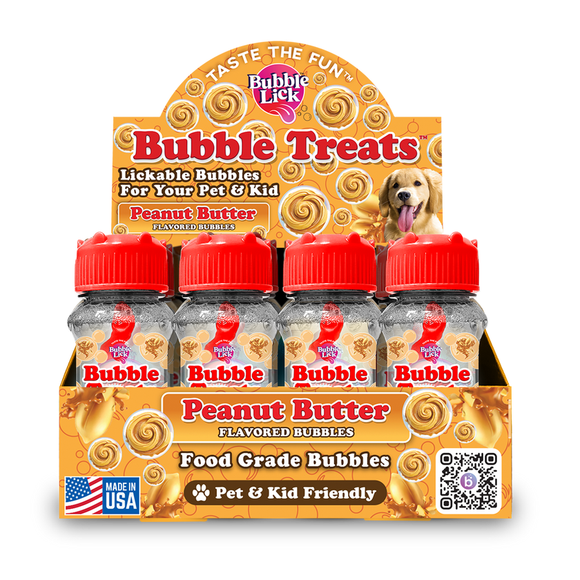 BubbleLick™ Pets Peanut Butter Swirl bubbles