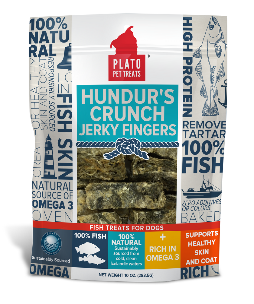 Plato Hundur's Crunch Jerky Fingers 10oz