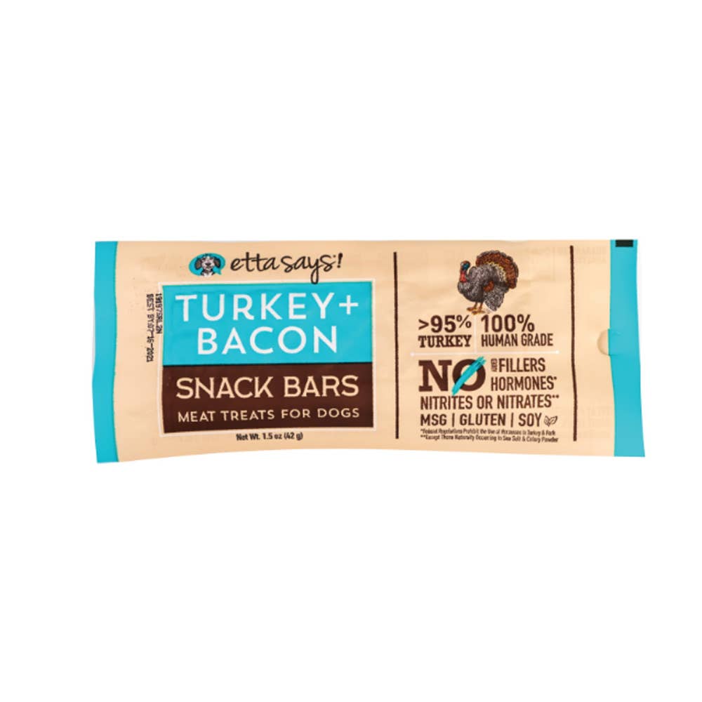 Etta Says! Meat Snack Bar Turkey + Bacon-1 bars